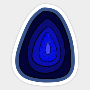 Moody Blue Ray Easter Egg Sticker